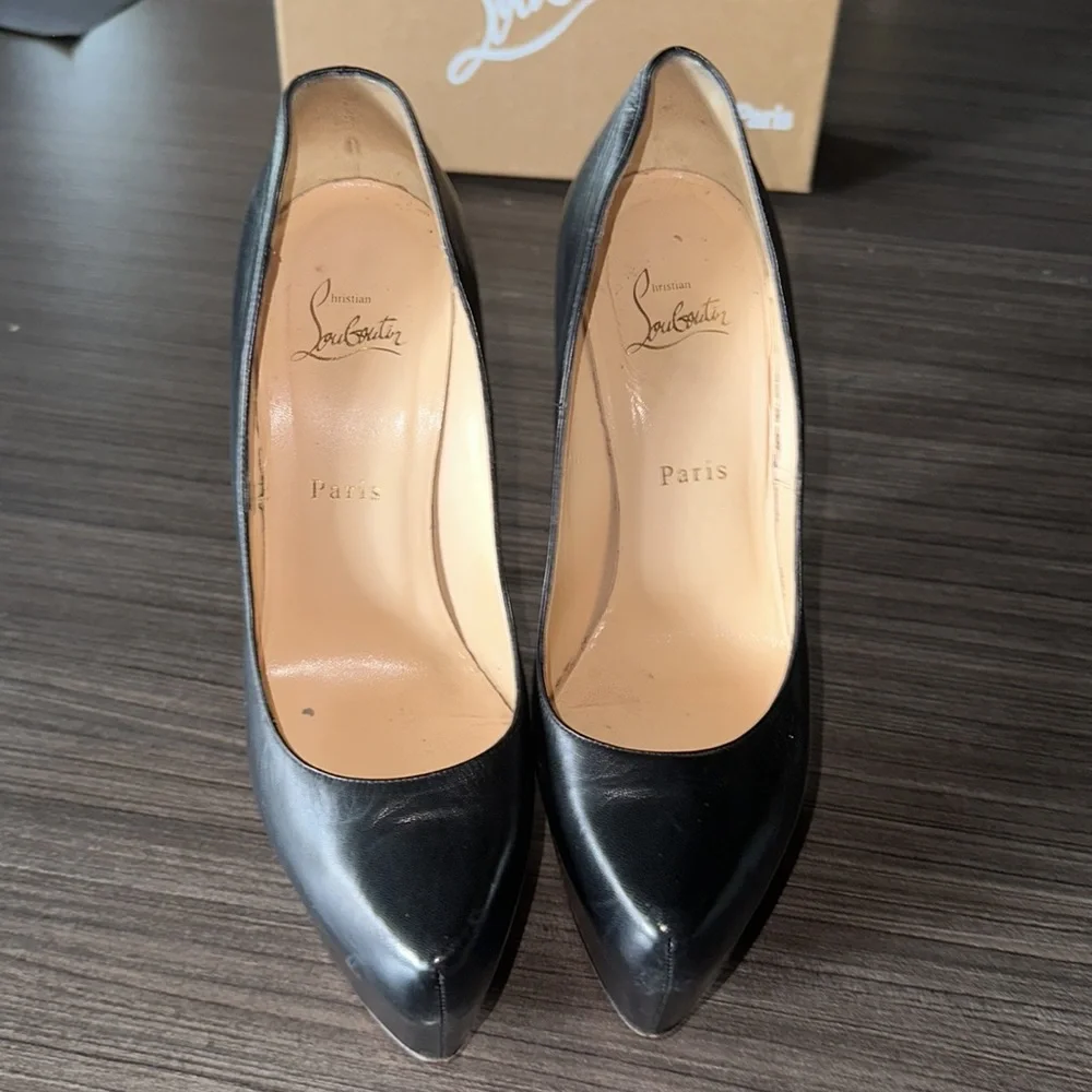 Christian Louboutin daffodile black pumps size 39.5 - Picture 9 of 9